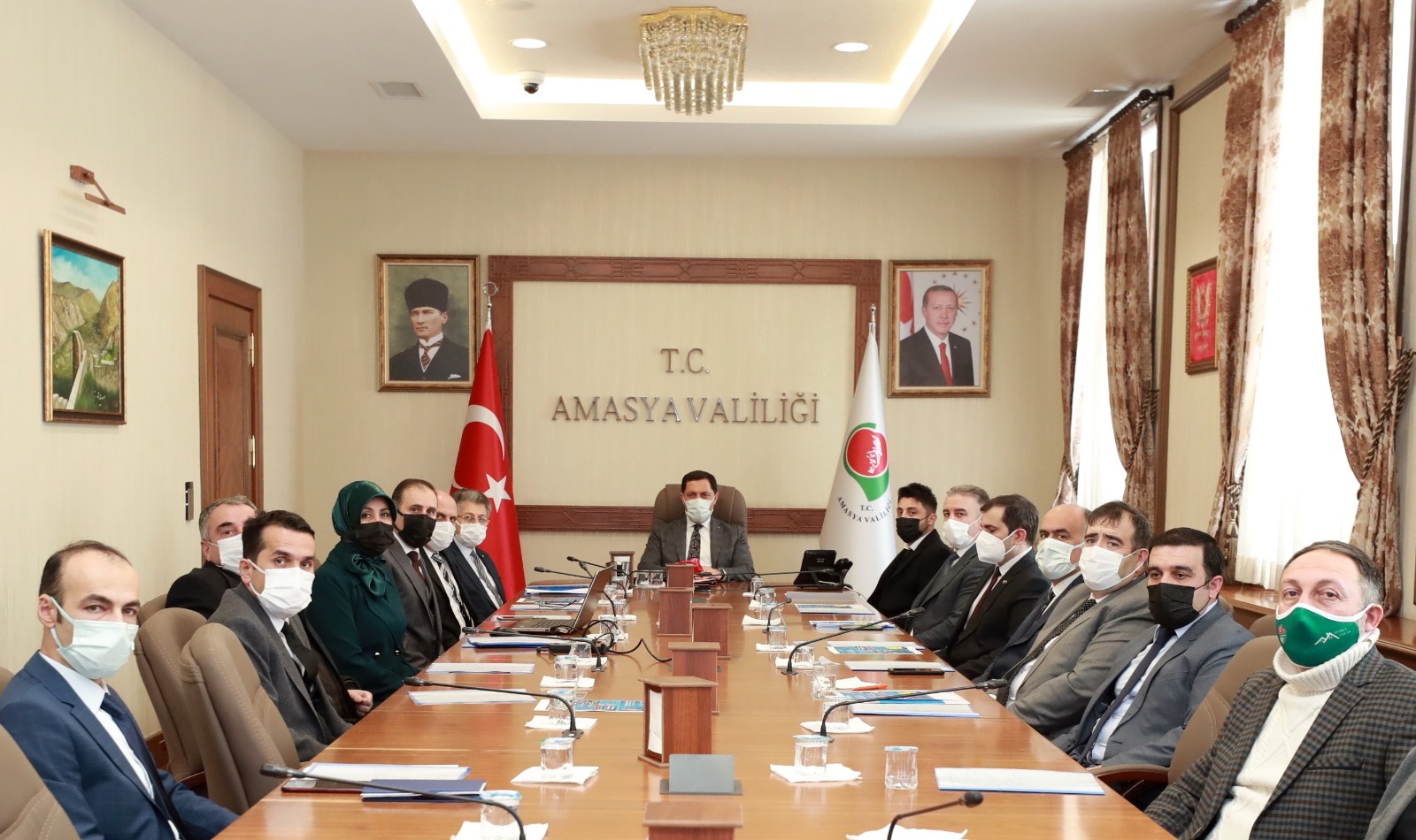 Amasya Valisi Mustafa MASATLI İl İstihdam ve Mesleki Eğitim Kuruluna Başkanlık Etti
