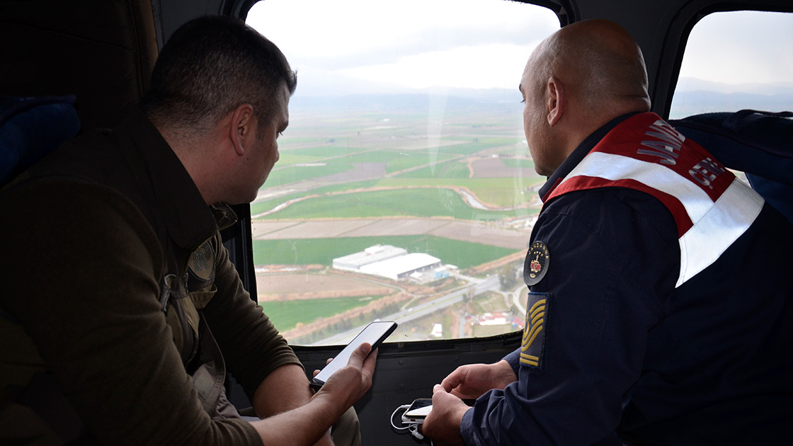 Aydın’da Helikopter Destekli Kaçak Avcılık Denetimi Yapıldı
