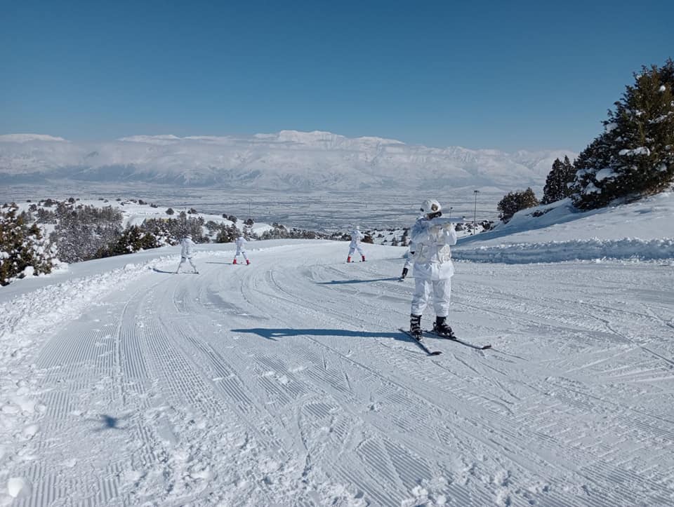 Ergan Dağı Kış Sporları ve Doğa Turizm Merkezinde müşterek Devriye ve Terör Olaylarına Müdahale Eğitimi
