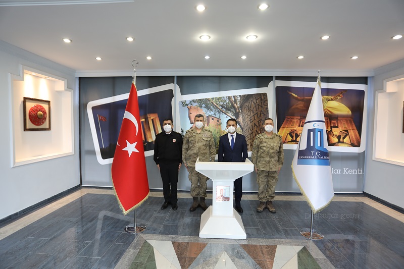 Jandarma Genel Komutanlığı Lojistik Başkanı Tuğgeneral Ersel ÖZER, Vali İlhami AKTAŞ’ı Ziyaret Etti