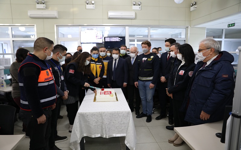 Vali İlhami AKTAŞ, 112 Acil Çağrı Merkezi Personelinin “11 Şubat 112 Günü”nü Kutladı
