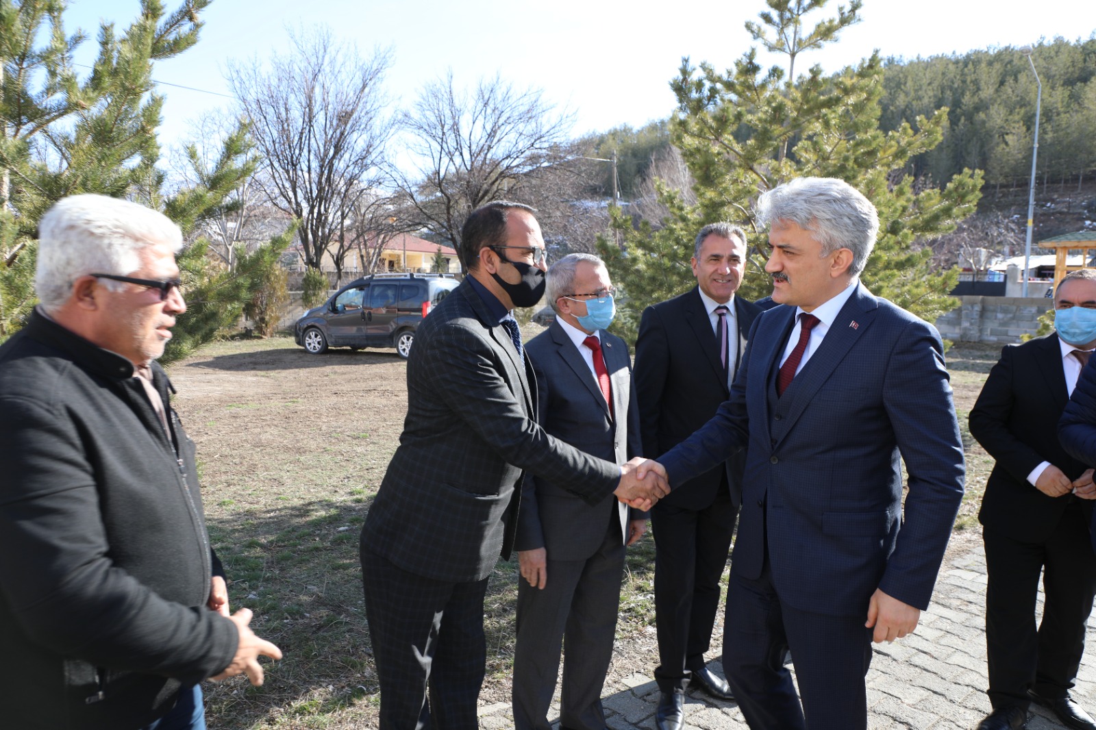 Sayın Erzincan Valisi Mehmet Makas, Mollaköy Belediye Başkanı Gökhan Eren’i makamında ziyaret etti