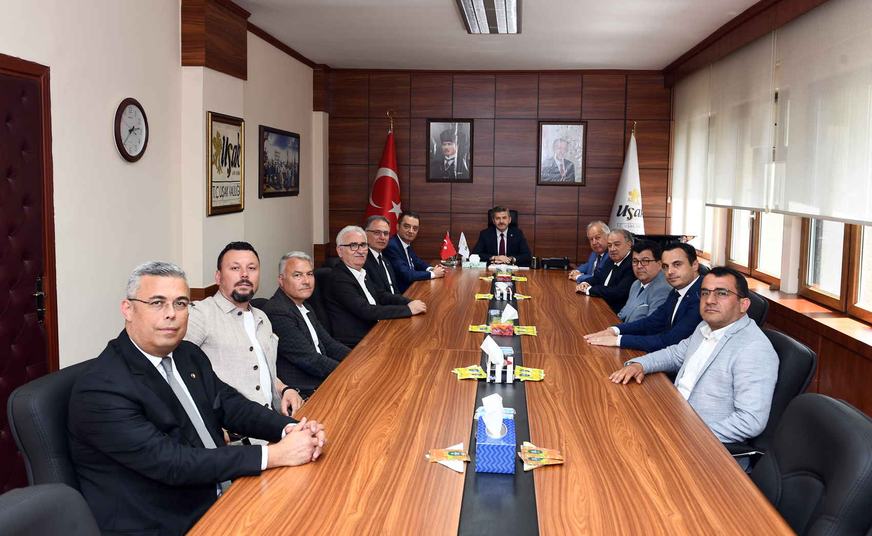 Vali Dr. Turan Ergün’e sanayici ve iş adamlarından hayırlı olsun ziyareti