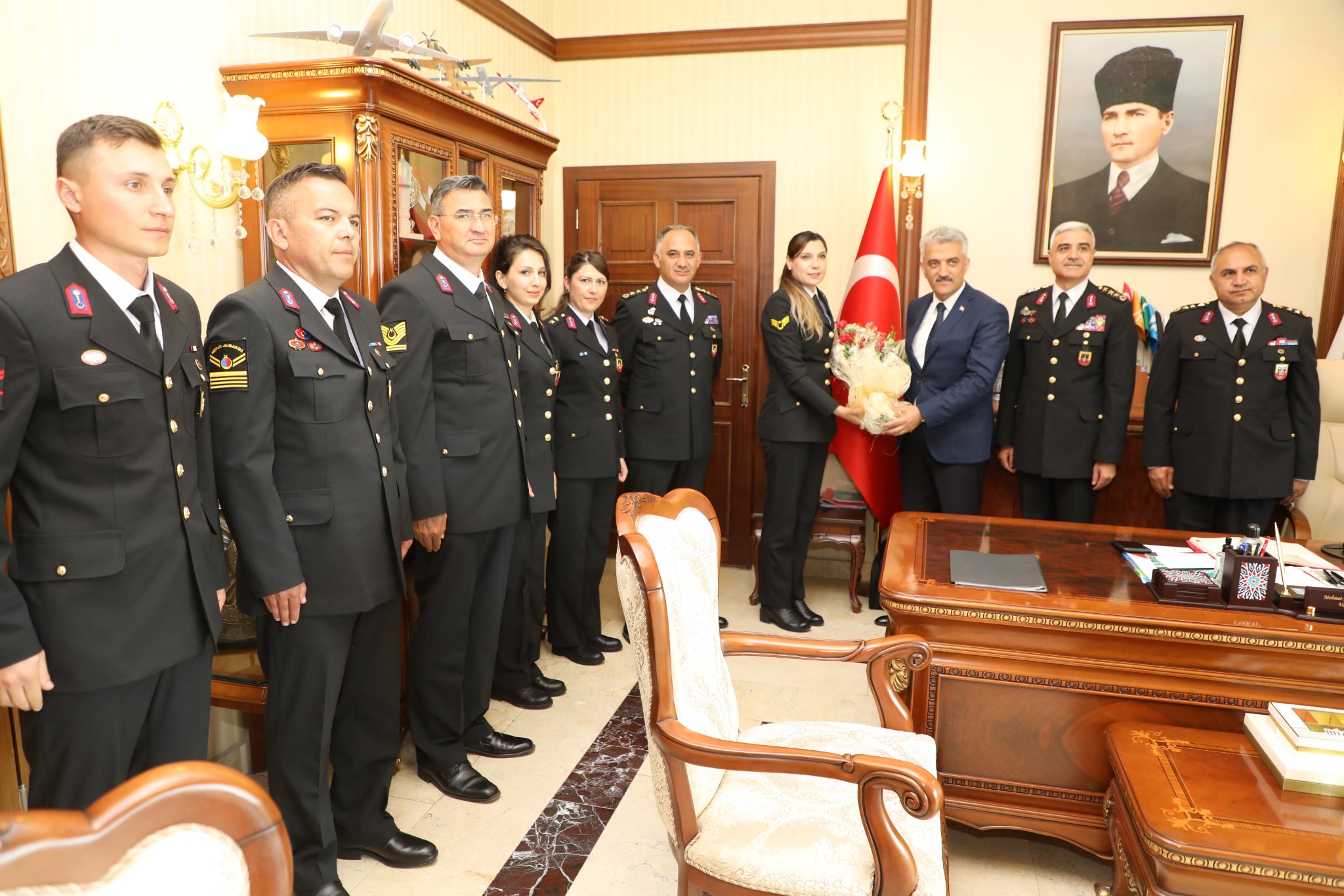 Jandarma Teşkilatının Kuruluş Yıl Dönümü Münasebetiyle Sayın Erzincan Valisie Ziyaret