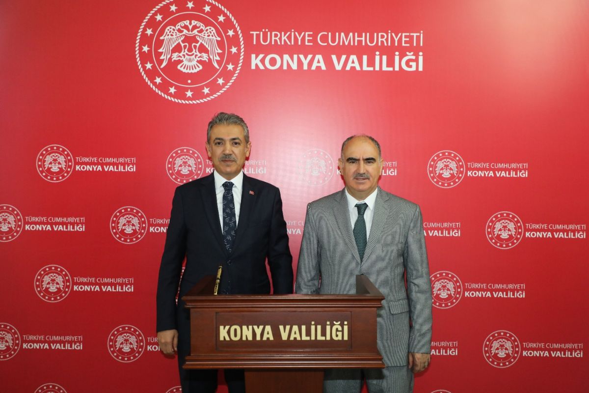 Karaman Valisi Sn. Tuncay Akkoyun’dan Konya Valisi    Sn. Vahdettin Özkan’a Ziyaret