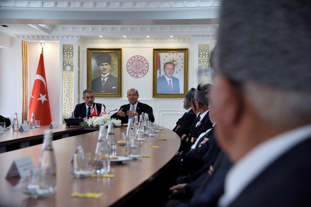 KKTC Cumhurbaşkanı Sn. Ersin Tatar Kıbrıs Gazileri ile Buluştu