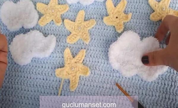Bebek battaniyesi nasıl süslenir? Derya Baykal’da videolu bebek battaniyesi süsleme